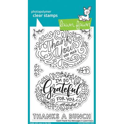 Lawn Fawn Clear Stamps - Giant Thank You Messages